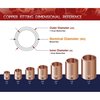 Everflow Straight Copper Coupling Fitting with Dimple Tube Stop 2'' CCCP0200